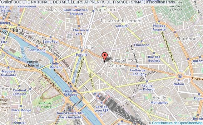 plan association Societe Nationale Des Meilleurs Apprentis De France (snmaf) Paris 12e