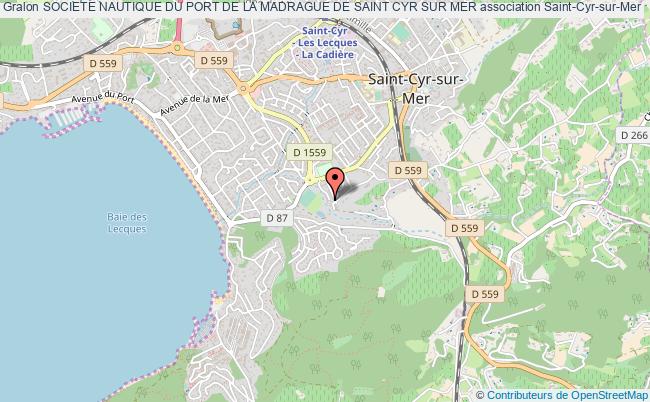 plan association Societe Nautique Du Port De La Madrague De Saint Cyr Sur Mer Saint-Cyr-sur-Mer