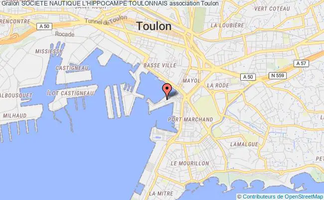 plan association Societe Nautique L'hippocampe Toulonnais Toulon