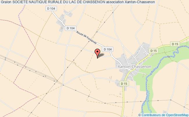 plan association Societe Nautique Rurale Du Lac De Chassenon Xanton-Chassenon