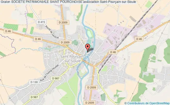 plan association Societe Patrimoniale Saint Pourcinoise Saint-Pourçain-sur-Sioule