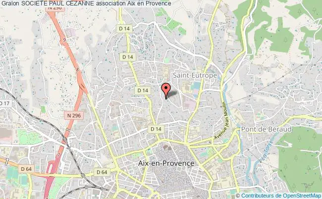 plan association Societe Paul Cezanne Aix-en-Provence