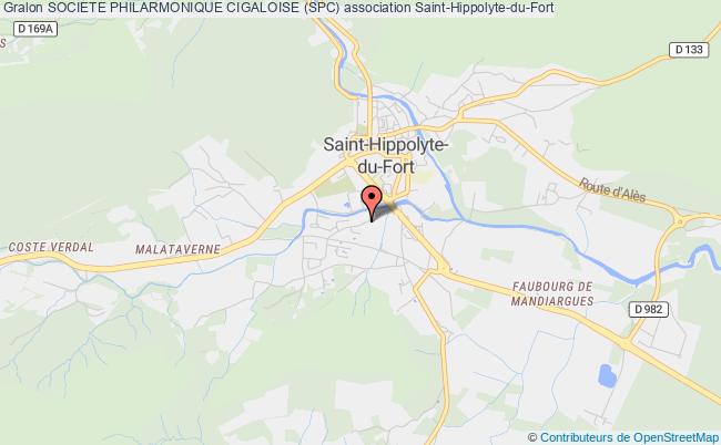 plan association Societe Philarmonique Cigaloise (spc) Saint-Hippolyte-du-Fort