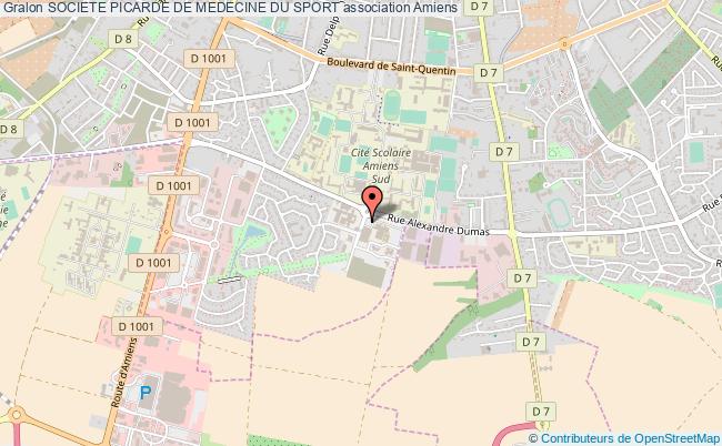 plan association Societe Picarde De Medecine Du Sport Amiens