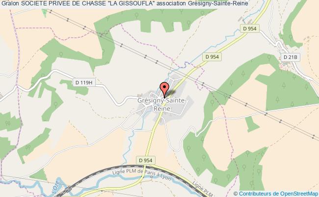 plan association Societe Privee De Chasse "la Gissoufla" Grésigny-Sainte-Reine