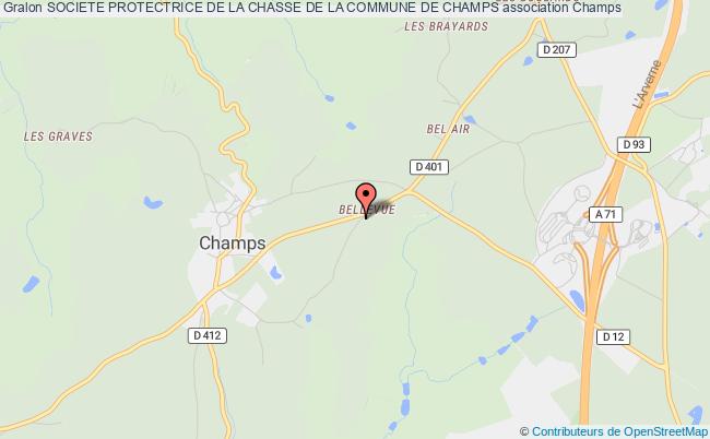 plan association Societe Protectrice De La Chasse De La Commune De Champs Champs