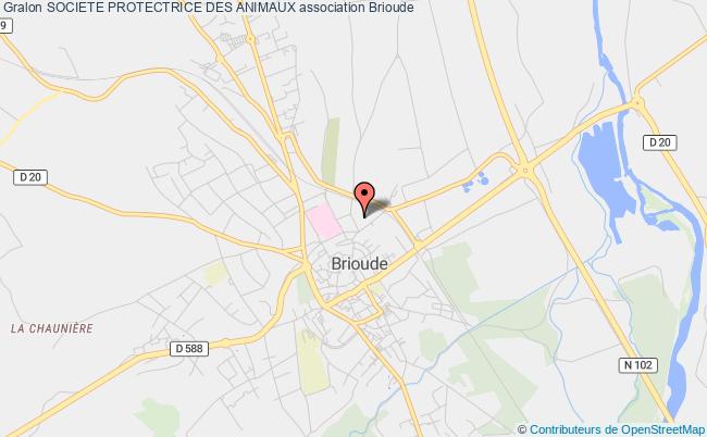 plan association Societe Protectrice Des Animaux Brioude