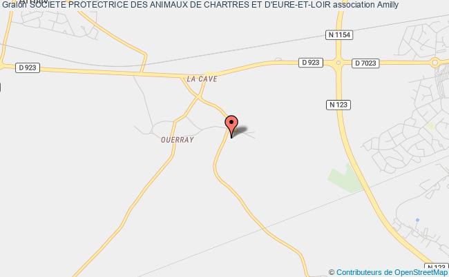 plan association Societe Protectrice Des Animaux De Chartres Et D'eure-et-loir Amilly