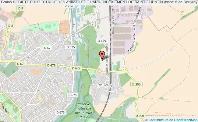 plan association Societe Protectrice Des Animaux De L'arrondissement De Saint-quentin Rouvroy
