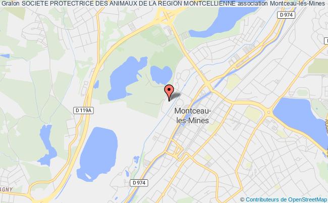 plan association Societe Protectrice Des Animaux De La Region Montcellienne Montceau-les-Mines