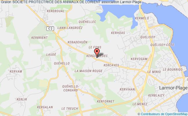 plan association Societe Protectrice Des Animaux De Lorient Larmor-Plage
