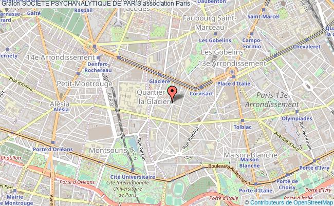 plan association Societe Psychanalytique De Paris Paris 13e