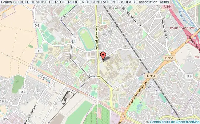 plan association SociÉtÉ RÉmoise De Recherche En RÉgÉnÉration Tissulaire Reims