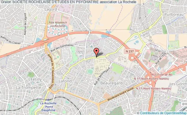 plan association Societe Rochelaise D'etudes En Psychiatrie La    Rochelle