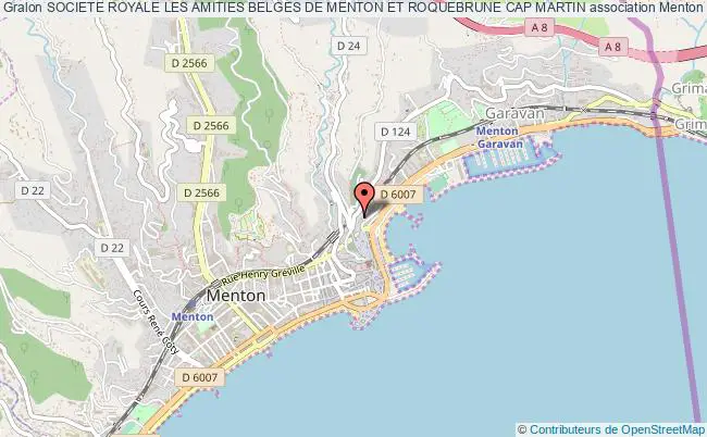 plan association Societe Royale Les Amities Belges De Menton Et Roquebrune Cap Martin Menton