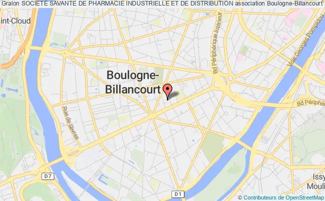 plan association SociÉtÉ Savante De Pharmacie Industrielle Et De Distribution Boulogne-Billancourt