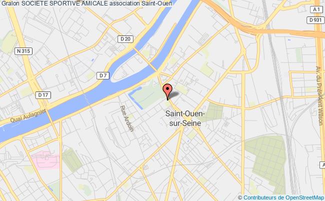 plan association Societe Sportive Amicale Saint-Ouen-sur-Seine