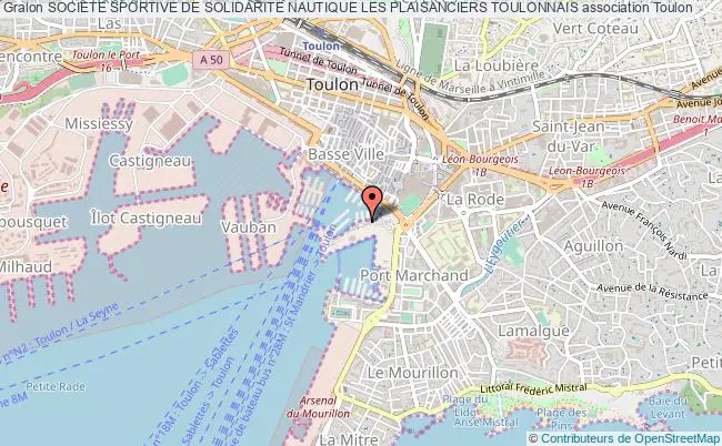 plan association Societe Sportive De Solidarite Nautique Les Plaisanciers Toulonnais Toulon