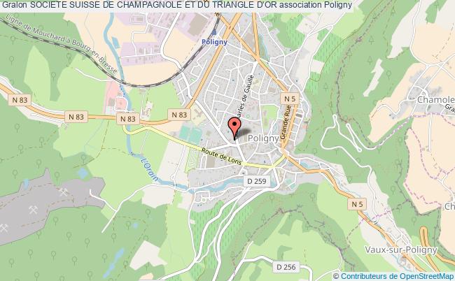 plan association Societe Suisse De Champagnole Et Du Triangle D'or Poligny