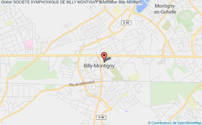 plan association Societe Symphonique De Billy Montigny Billy-Montigny