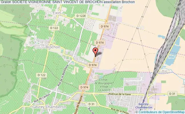 plan association Societe Vigneronne Saint Vincent De Brochon Brochon