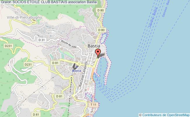 plan association Socios Etoile Club Bastiais Bastia