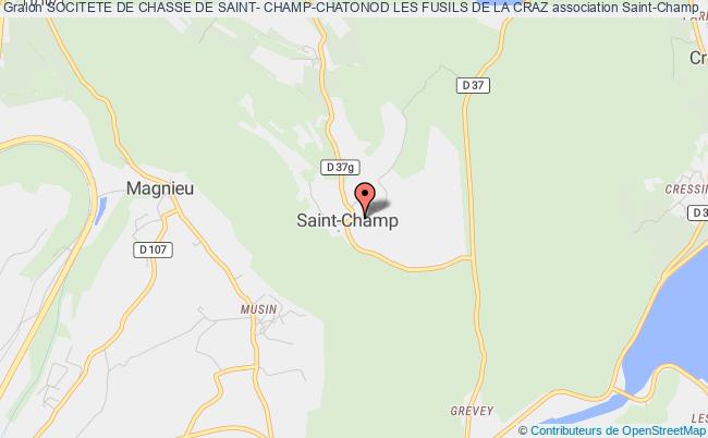 plan association Socitete De Chasse De Saint- Champ-chatonod Les Fusils De La Craz Saint-Champ