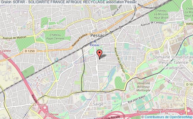 plan association Sofar - Solidarite France Afrique Recyclage Pessac