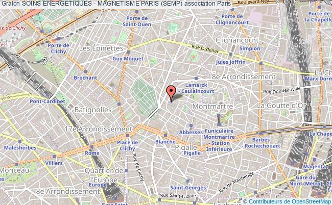 plan association Soins Energetiques - Magnetisme Paris (semp) Paris 18e