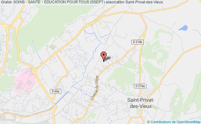 plan association Soins - Sante - Education Pour Tous (ssept) Saint-Privat-des-Vieux