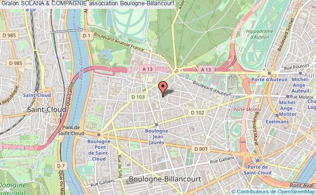 plan association Solana & Compagnie Boulogne-Billancourt