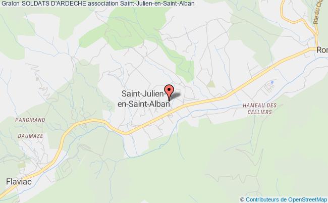 plan association Soldats D'ardeche Saint-Julien-en-Saint-Alban