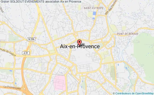 plan association Soldout Evenements Aix-en-Provence