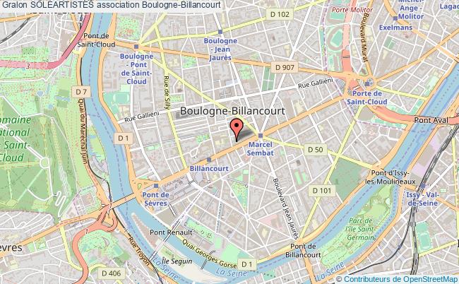 plan association SolÉartistes Boulogne-Billancourt