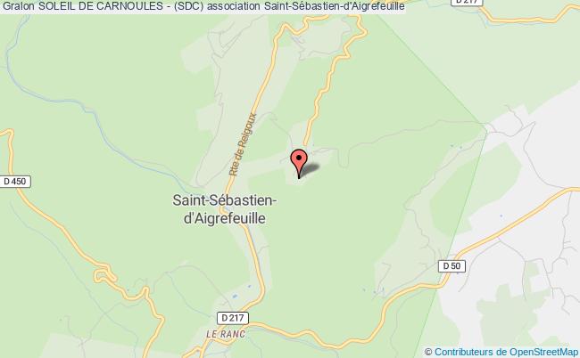 plan association Soleil De Carnoules - (sdc) Saint-Sébastien-d'Aigrefeuille