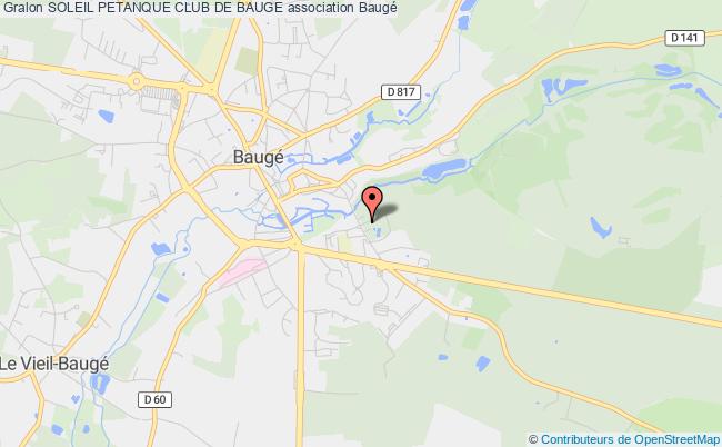 plan association Soleil Petanque Club De Bauge 