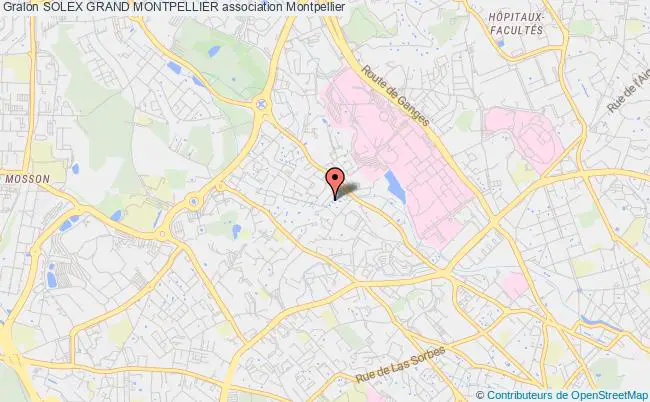 plan association Solex Grand Montpellier Montpellier