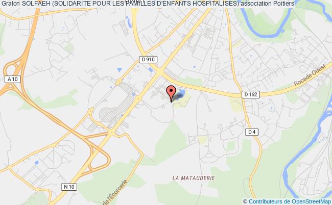 plan association Solfaeh (solidarite Pour Les Familles D'enfants Hospitalises) Poitiers