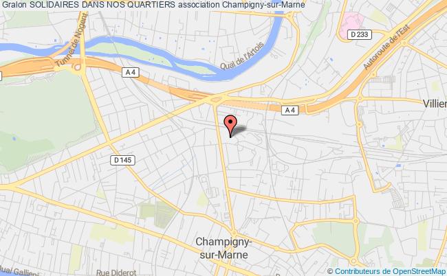 plan association Solidaires Dans Nos Quartiers Champigny-sur-Marne