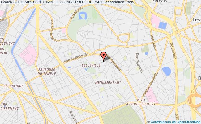 plan association Solidaires Etudiant-e-s Universite De Paris Paris