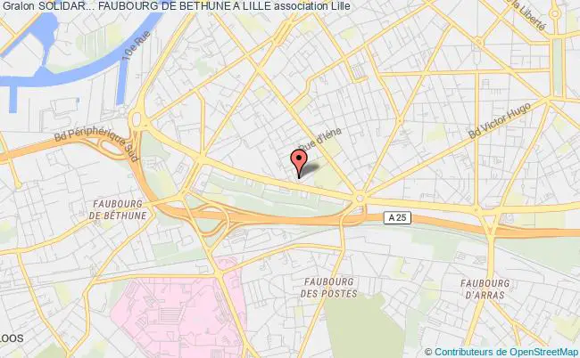 plan association Solidar... Faubourg De Bethune A Lille Lille