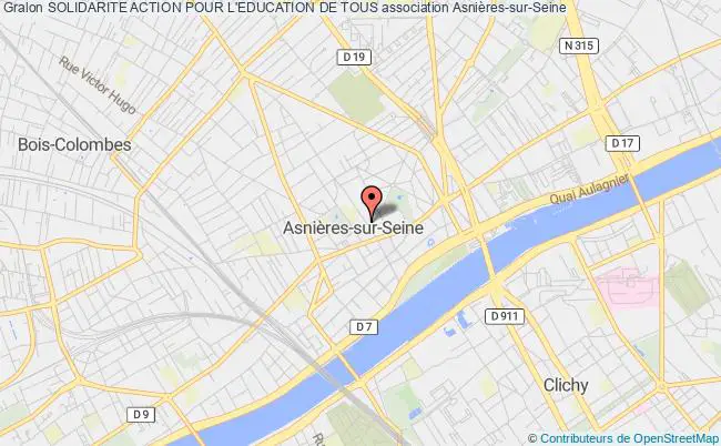 plan association Solidarite Action Pour L'education De Tous Asnières-sur-Seine