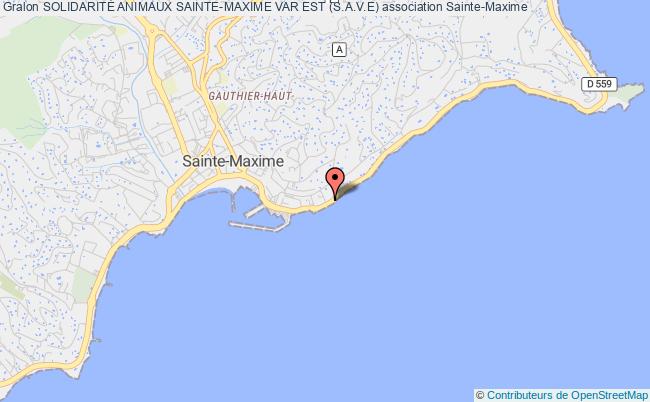 plan association SolidaritÉ Animaux Sainte-maxime Var Est (s.a.v.e) Sainte-Maxime