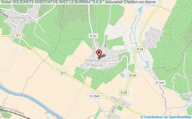 plan association Solidarite Associative Avec Le Burkina "s.a.b." Châtillon-sur-Marne