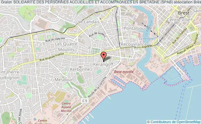 plan association Solidarite Des Personnes Accueillies Et Accompagnees En Bretagne (spab) Brest