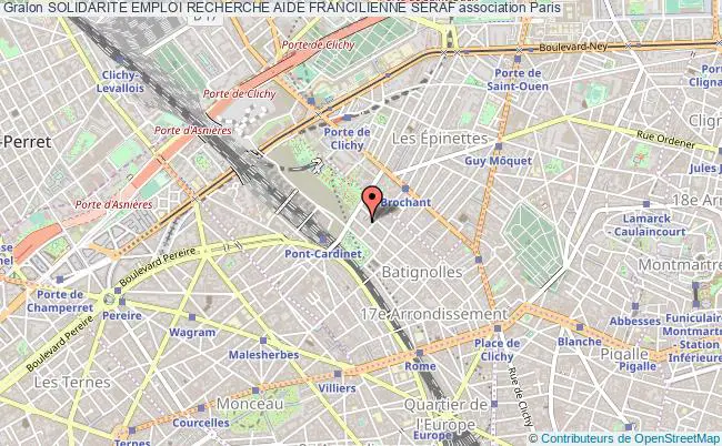 plan association Solidarite Emploi Recherche Aide Francilienne Seraf Paris