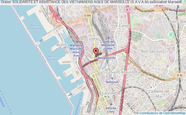 plan association Solidarite Et Assistance Des Vietnamiens Ages De Marseille (s.a.v.a.m) Marseille