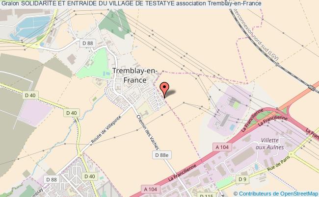 plan association Solidarite Et Entraide Du Village De Testatye Tremblay-en-France