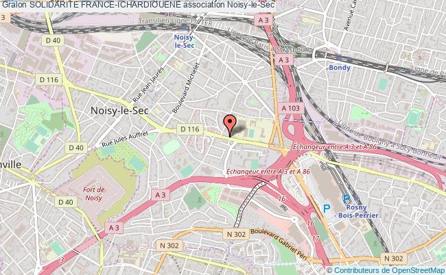 plan association Solidarite France-ichardiouene Noisy-le-Sec
