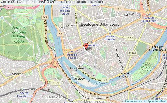 plan association Solidarite Internationale Boulogne-Billancourt